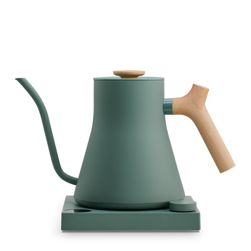 Bouilloire Fellow Vert Bois Acier inoxydable 900 ml - Image 1