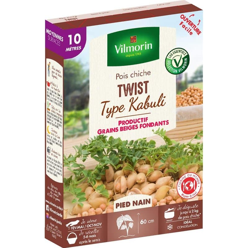 Vilmorin Pois chiche twist boite série 10m - Image 1