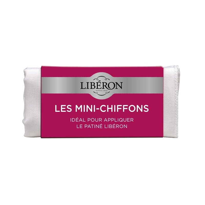 Libéron Mini chiffon par lot de 6, blanc - Image 1