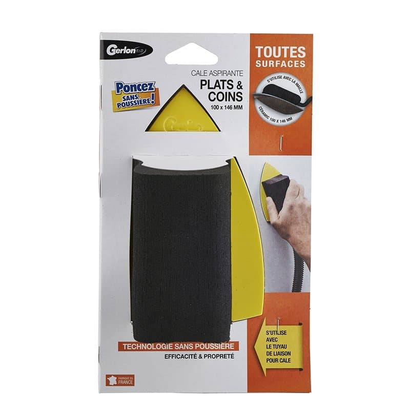 Gerlon - Cale à poncer aspirante Forme Fer 100 * 146Mm - Image 1
