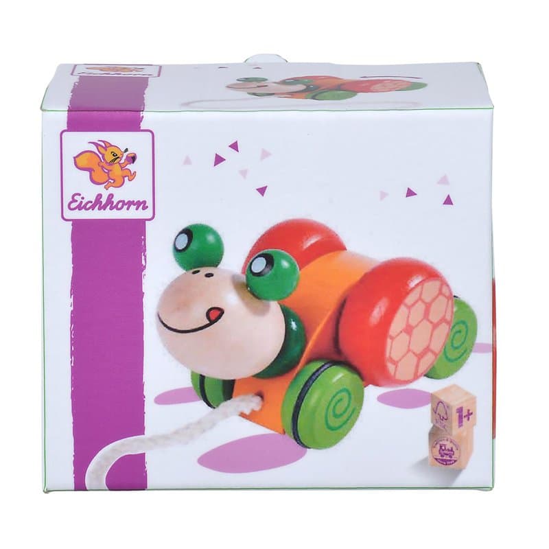 Eichhorn -100005553 - Jouet à Tirer - Tortue - 15 cm - Image 1