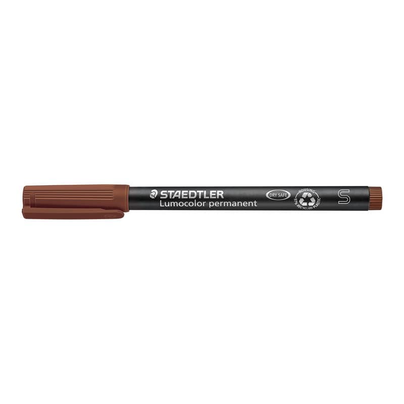 Staedtler Lot de 10 313-7 Marqueur permanent Marron - Image 1