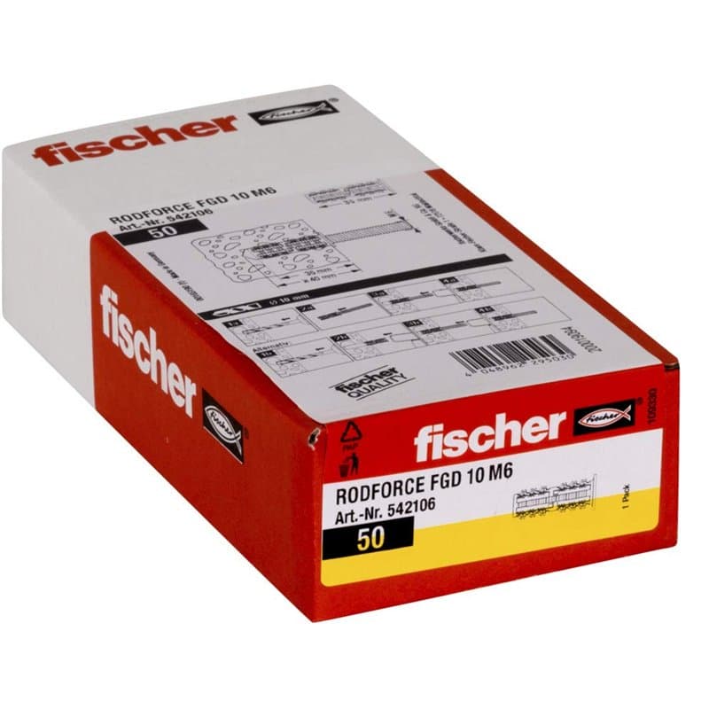 fischer - Cheville RODFORCE FGD M6 x 35 / Boîte de 50 - Image 1