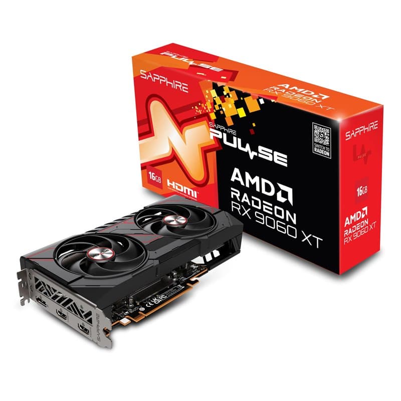 Sapphire Pulse AMD Radeon RX 9060 XT 16GB GDDR6 FSR 4 - Image 1