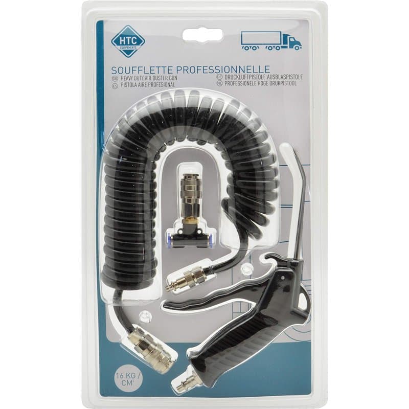 Htc - PISTOLET SOUFFLETTE PROFESSIONNELLE NOIRE 16 Kg/cm² - Image 1