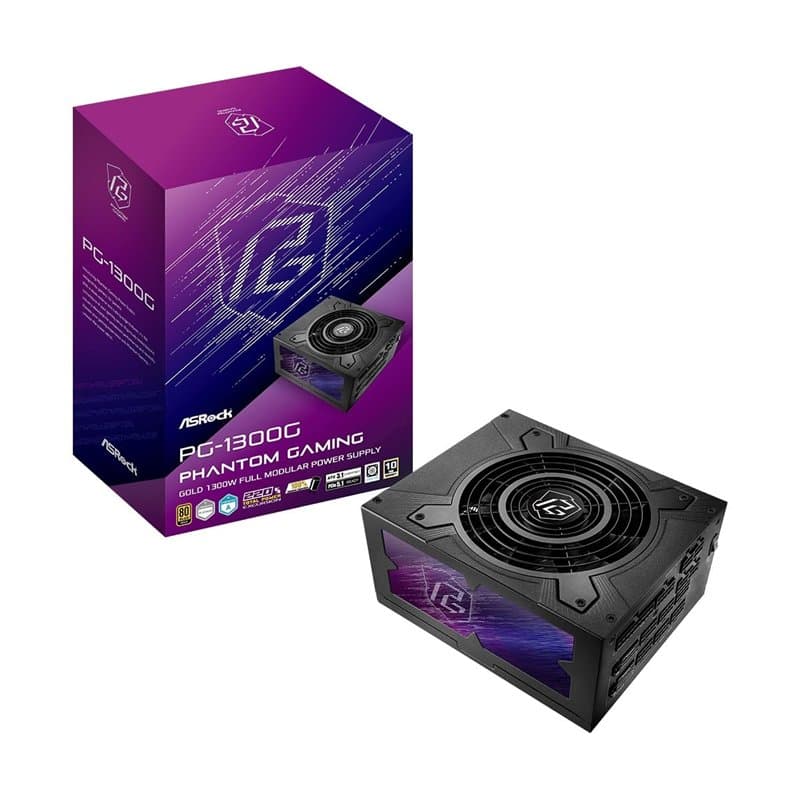 Alimentation+ATX+ASRock+Phantom+Gaming+-+1300W+%28Noir%29 - Image 1