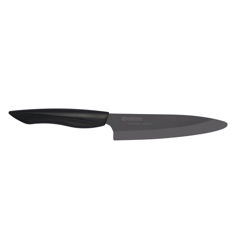 SHIN - Couteau universel 13 cm - manche noir lame noire - Image 1