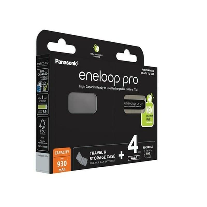 Piles Rechargeables Panasonic BK-4HCDE/4CP+CASE - Image 1