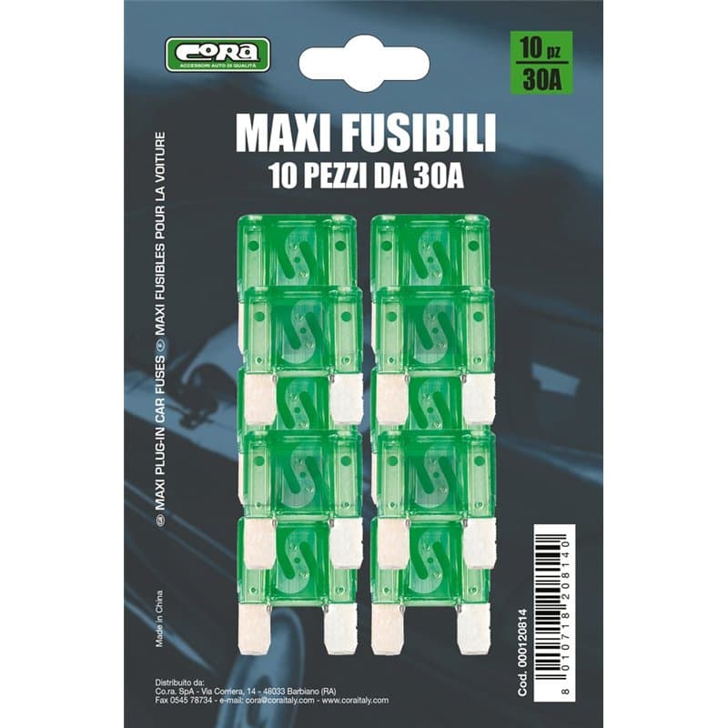 Cora Fusibles maxi 30 A - Lot de 10-000120814 - Image 1