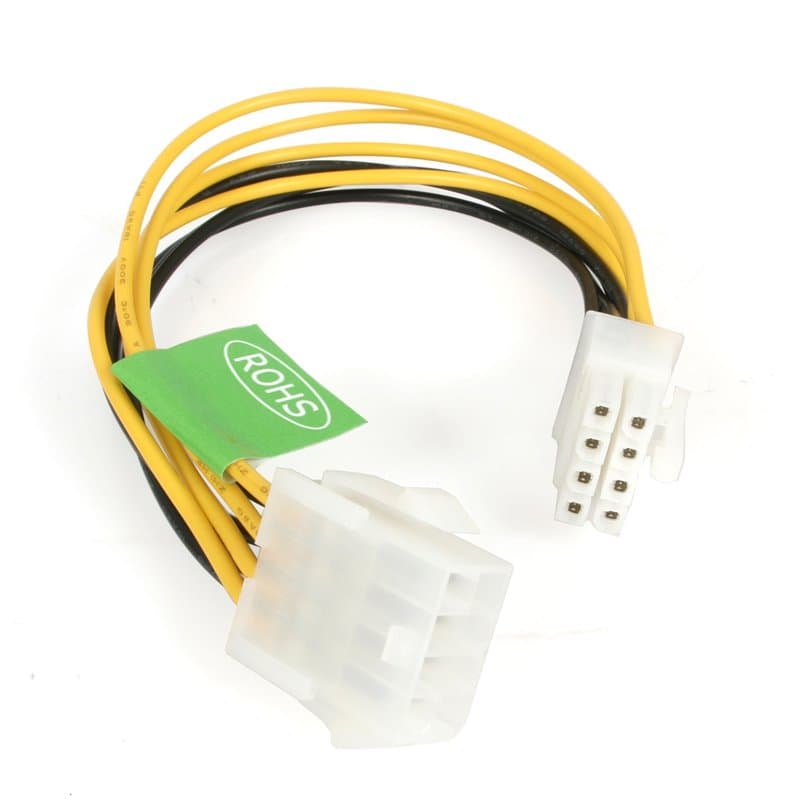 StarTech 8 inch EPS 8 Pin Power Extension Cable - Image 1