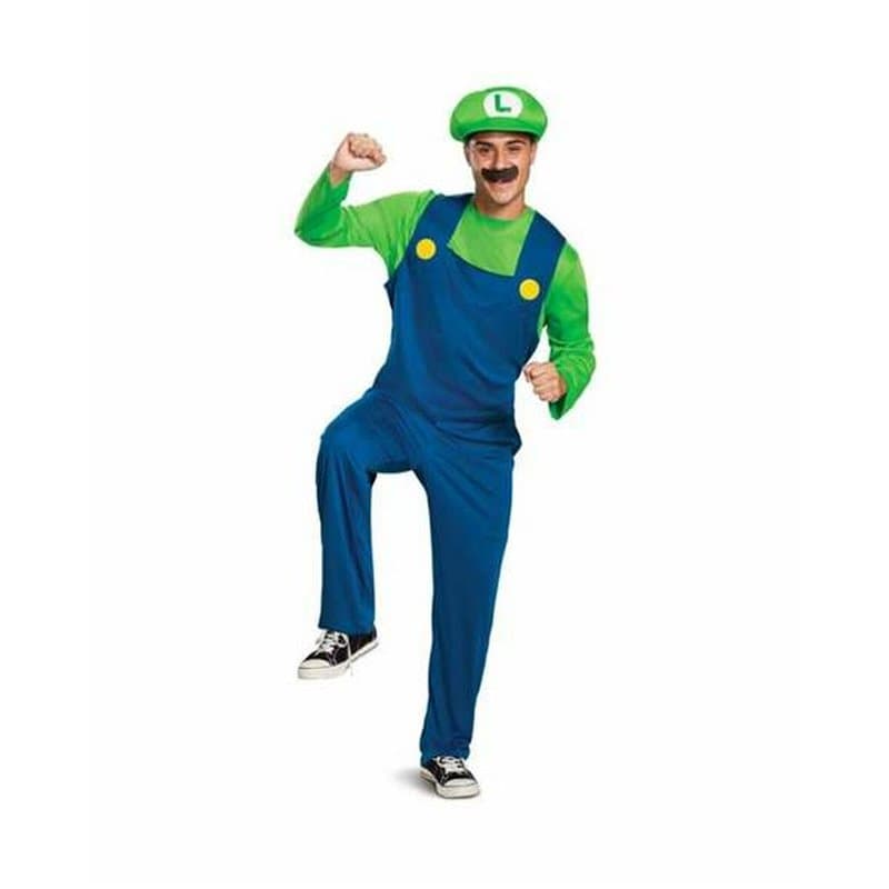 Déguisement pour Adultes Luigi super mario bros. L/XL - Image 1