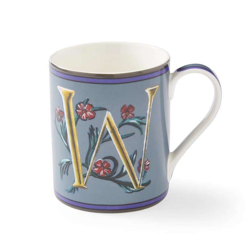 Spode Kit Kemp – Mug Alphabet (Kit Kemp – Alphabet W) - Image 1