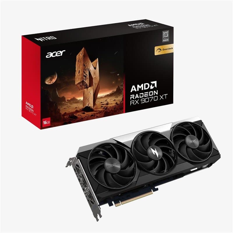 ACER Carte Graphique AMD Radeon Nitro RX9070XT 16G OC - Image 1
