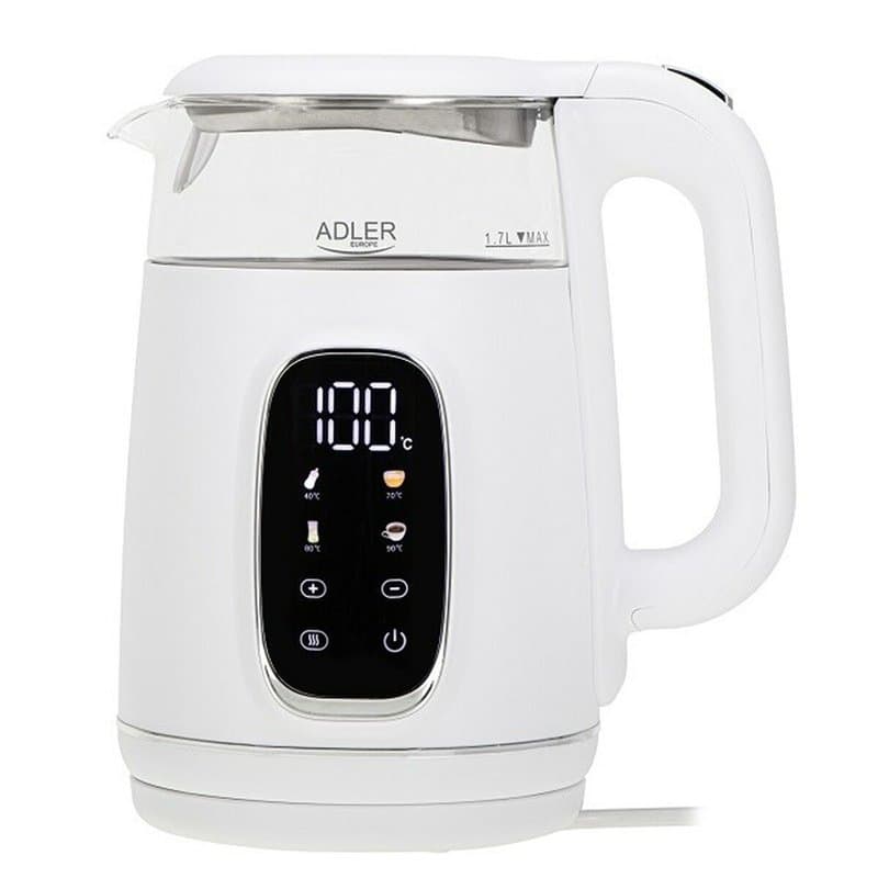 Bouilloire Adler AD 1305ws Blanc Argenté 2200 W 1,7 L - Image 1