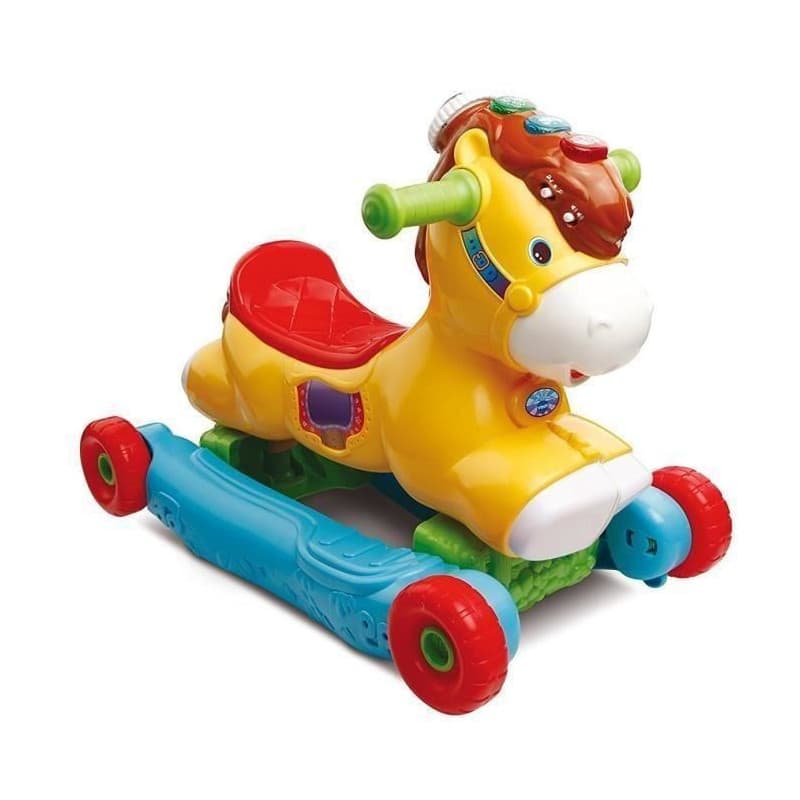 Porteur a Bascule P'tit Galop, Mon Poney Basculo 2en1 - Vtech Baby - Parlant et Lumineux - Multicolore - Image 1