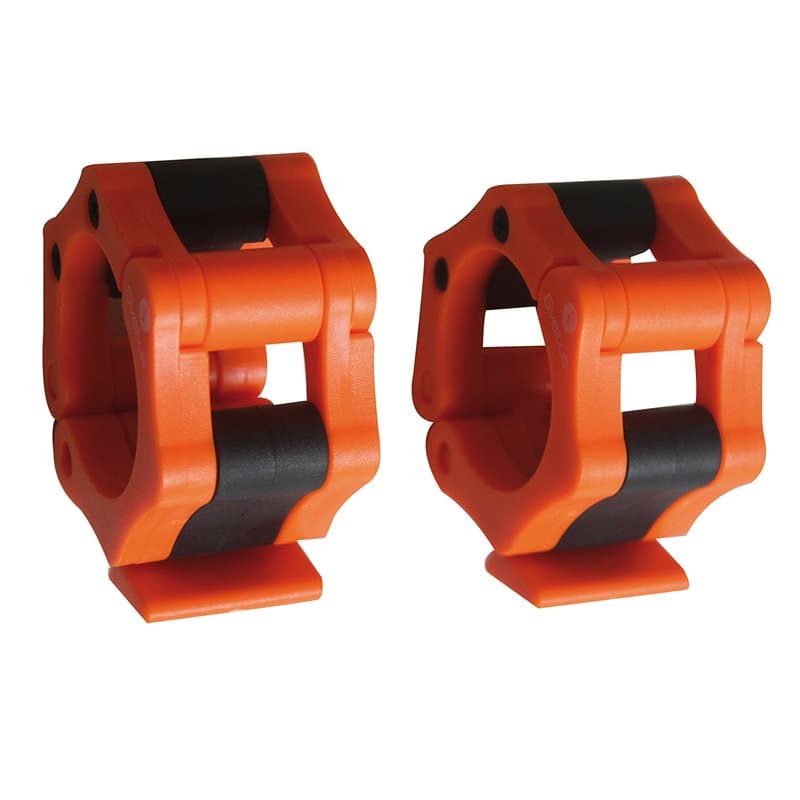 Stop disque barre olympique orange x2 - Image 1
