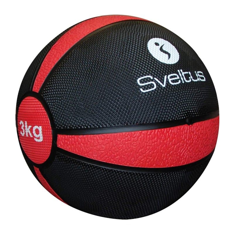 Sveltus médecine-Ball 3 kg Noir/Rouge - Image 1