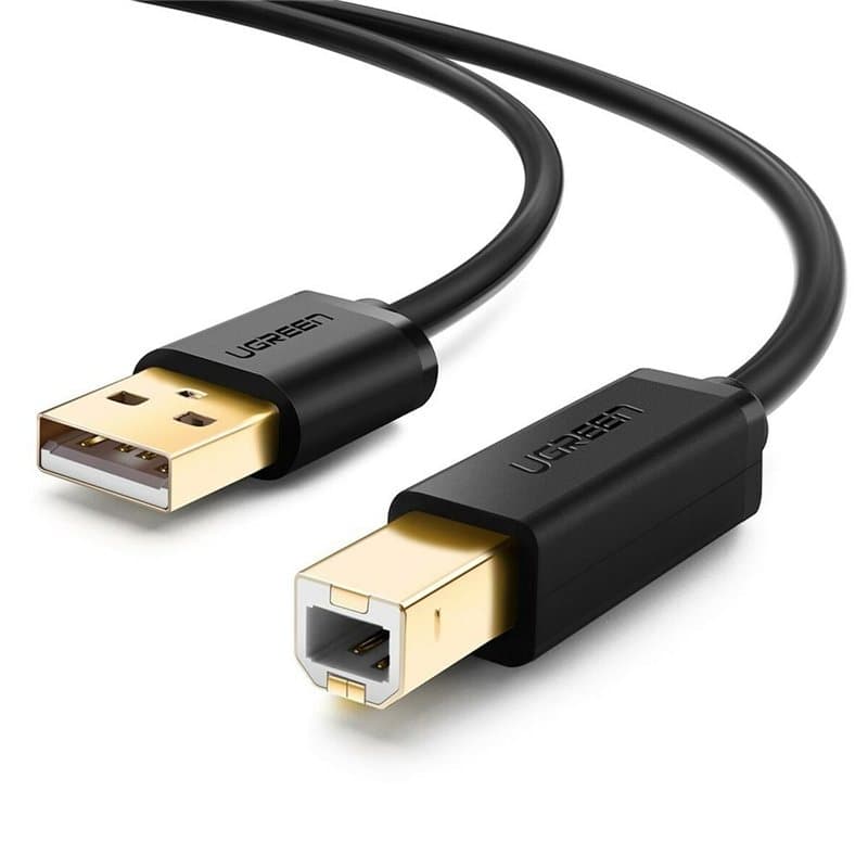 Câble USB 2.0 A vers USB B Ugreen 10351 Noir 3 m - Image 1