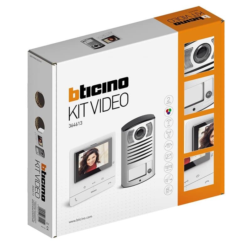 Bticino 364613 Classe 100 V16B Kit vidéo, Blanc - Image 1