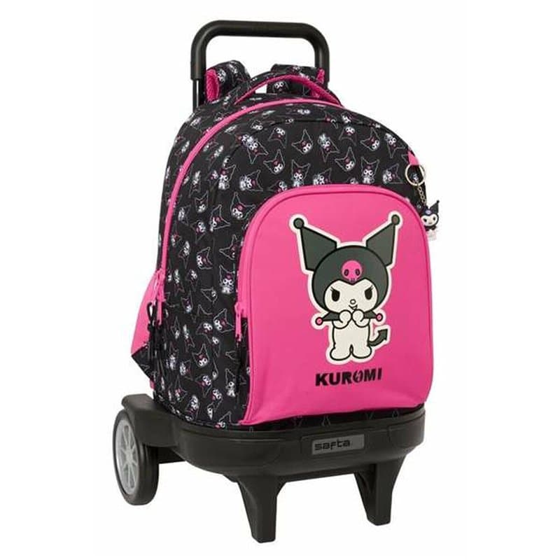 Cartable Kuromi Noir Fuchsia 33 x 45 x 22 cm - Image 1