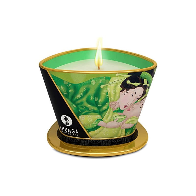 SHUNGA BOUGIE MASSAGE 170 ML THÉ VERT - Image 1