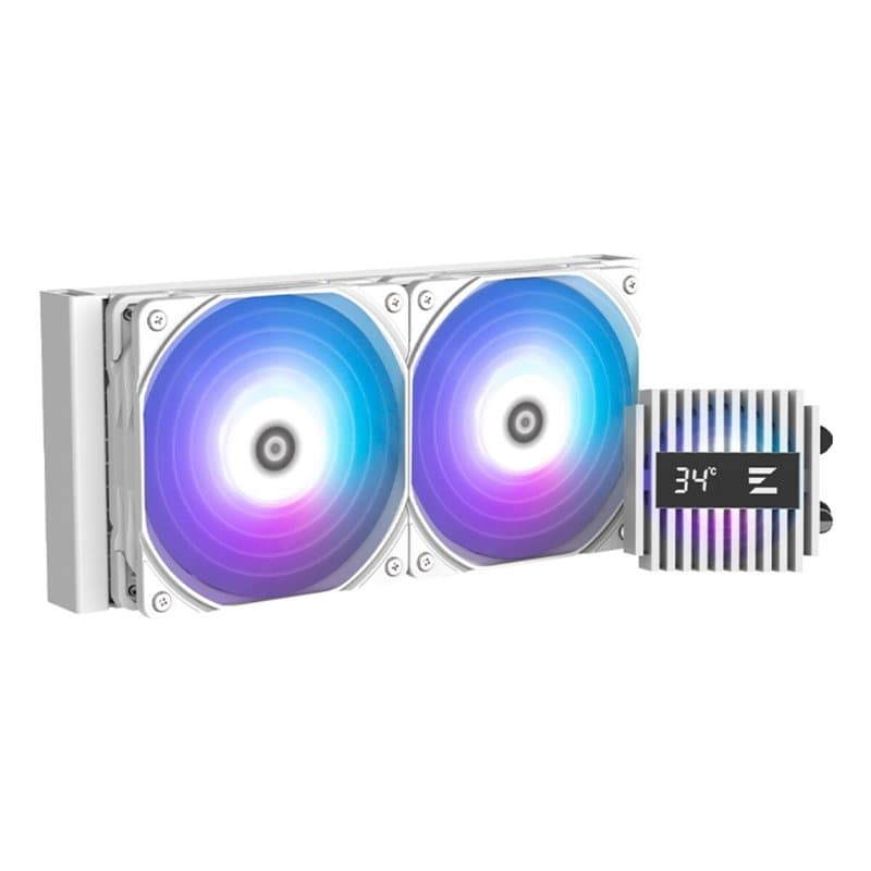 Ventillateur de cabine Zalman ALPHA2 A24 WHITE Ø 12 cm - Image 1