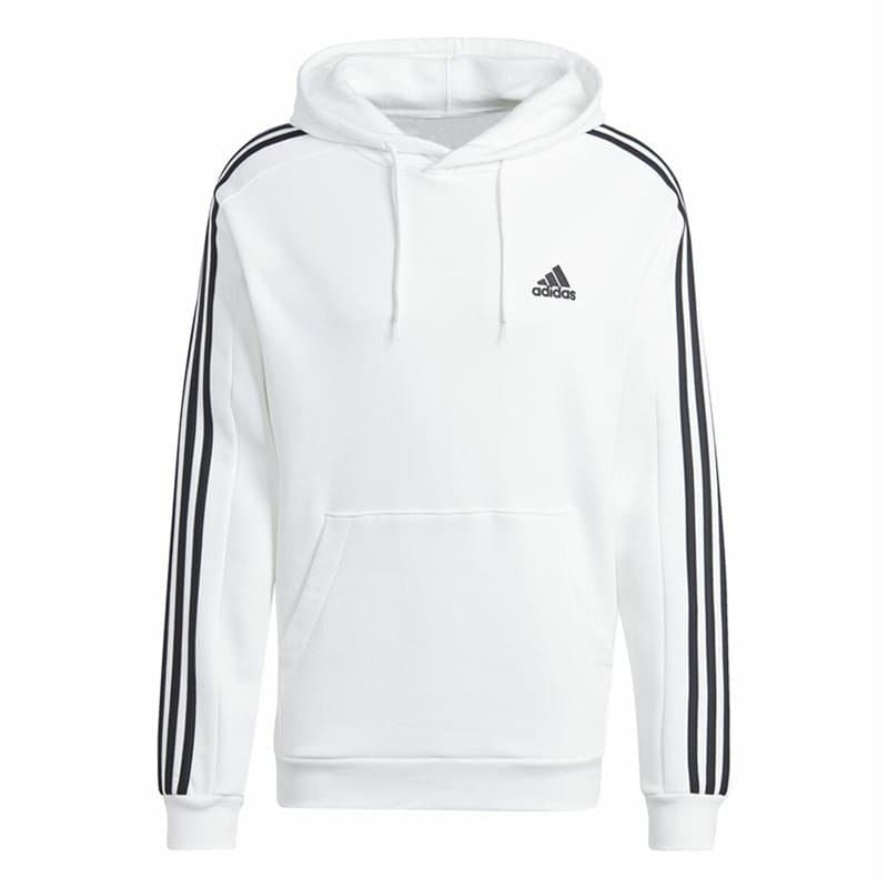 Sweat à capuche homme Adidas 3S Fl Hd Blanc XL - Image 1