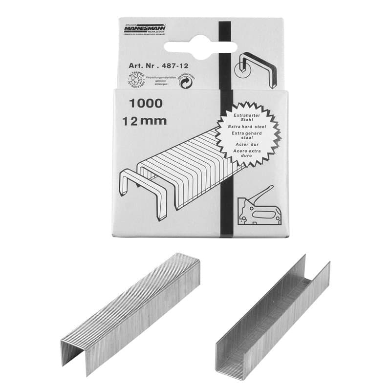 (6) Grapas 12 mm, de acero extremamento duro, 1000 pzas. - Image 1