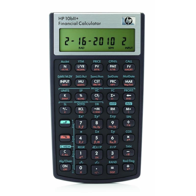 HP 10bII+ Calculatrice Financière Noir - Image 1