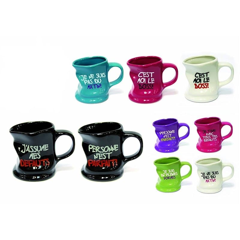 Mug Tasse Froissé/Déformé Message Humoristique - Image 1
