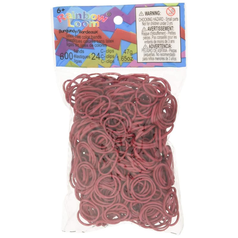Elastiques Rainbow Loom Marron Bordeaux - Image 1