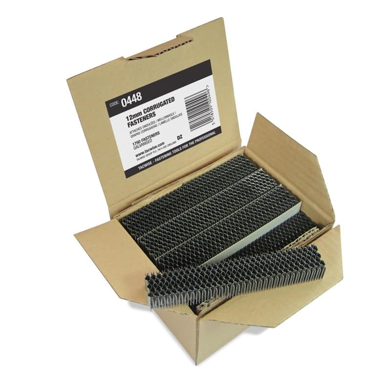Tacwise 0448 Attaches Ondulées 12 mm, Boîte de 1750 - Image 1