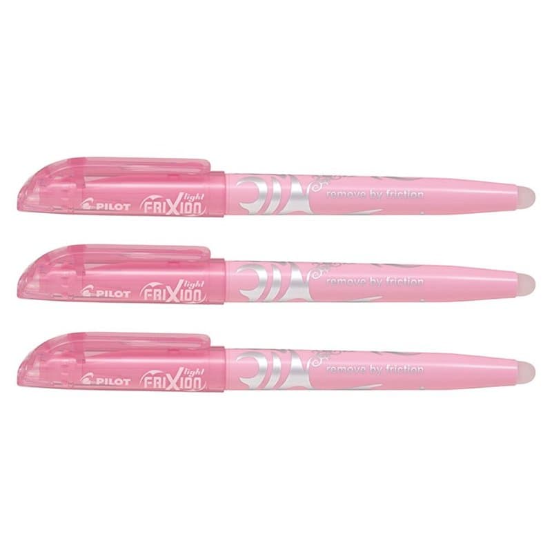 Lot de 3 rollers Pilot Frixion - Rose pastel - Image 1