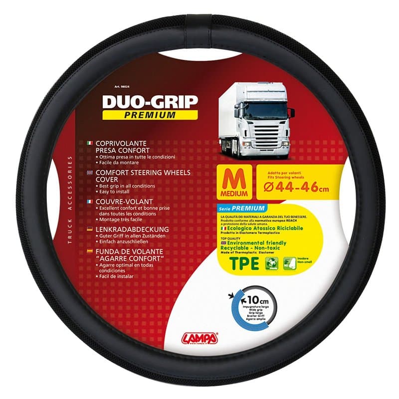 LAMPA 98024 Duo-Grip Couvre-Volant TPE Taille M - Image 1