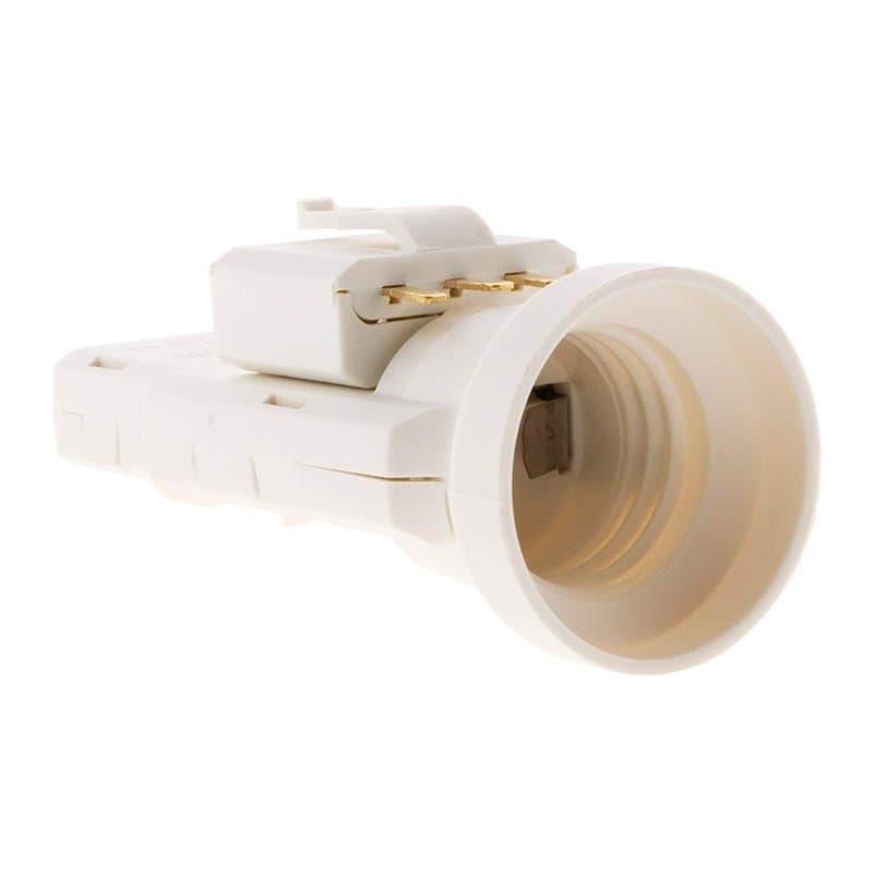 Douille avec Fiche DCL 6A 250V B22 - Blanc - Zenitech - Image 1