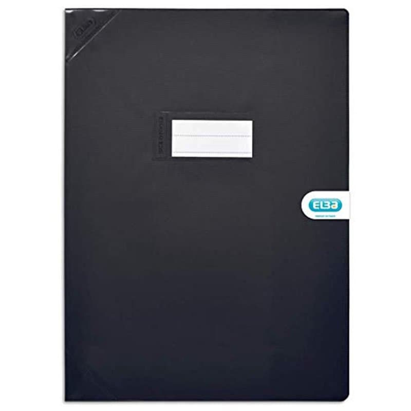 Protège-cahier opaque noir Strong life - ELBA - 17x22 cm - Image 1