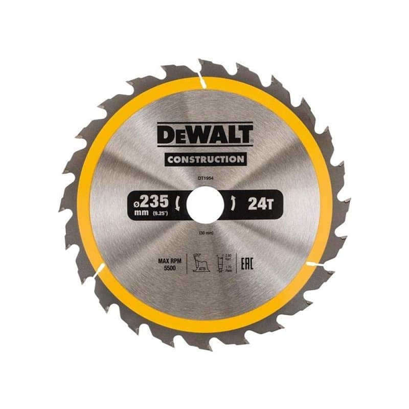 DeWalt DT1954-QZ - Hoja para construcción 235x30mm 24T - Image 1