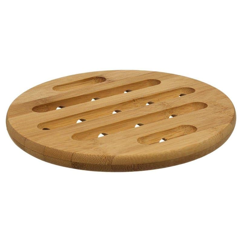 ​Dessous de plat entrecoupé - 18 cm - Bambou - Image 1