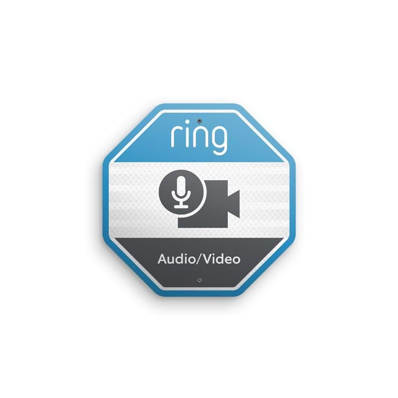 Ring Autocollant d'avertissement pour fenêtre - Image 1