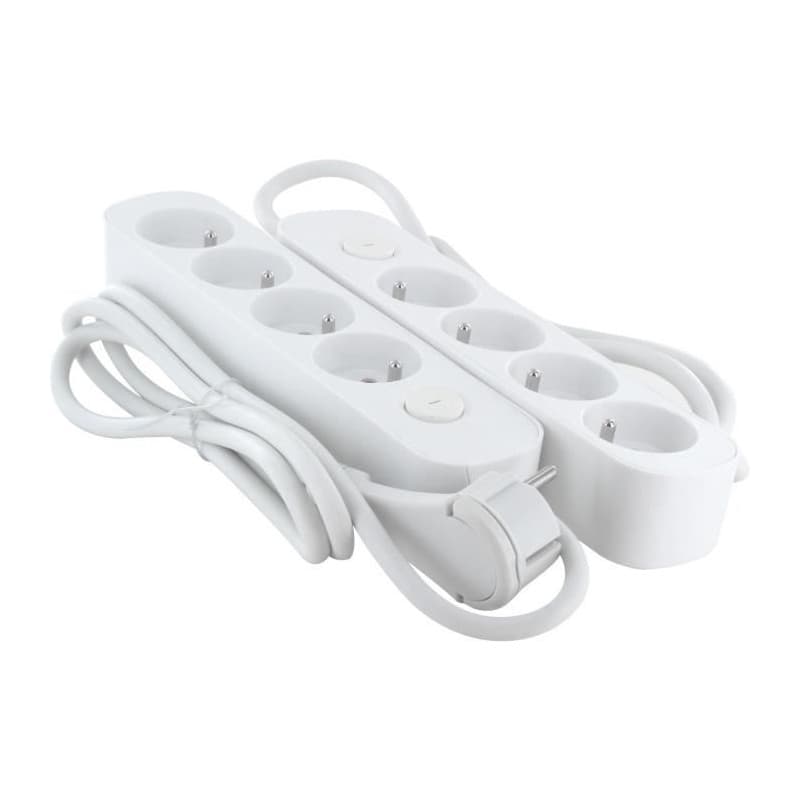 Lot de 2 multiprises - CHACON - 4 x 16 A - Cordon 1,5 m - Image 1
