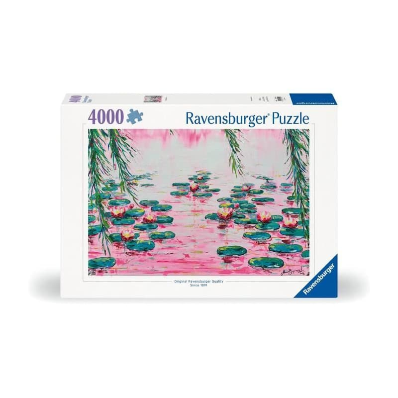 4000 p  Les nénuphars roses - Image 1
