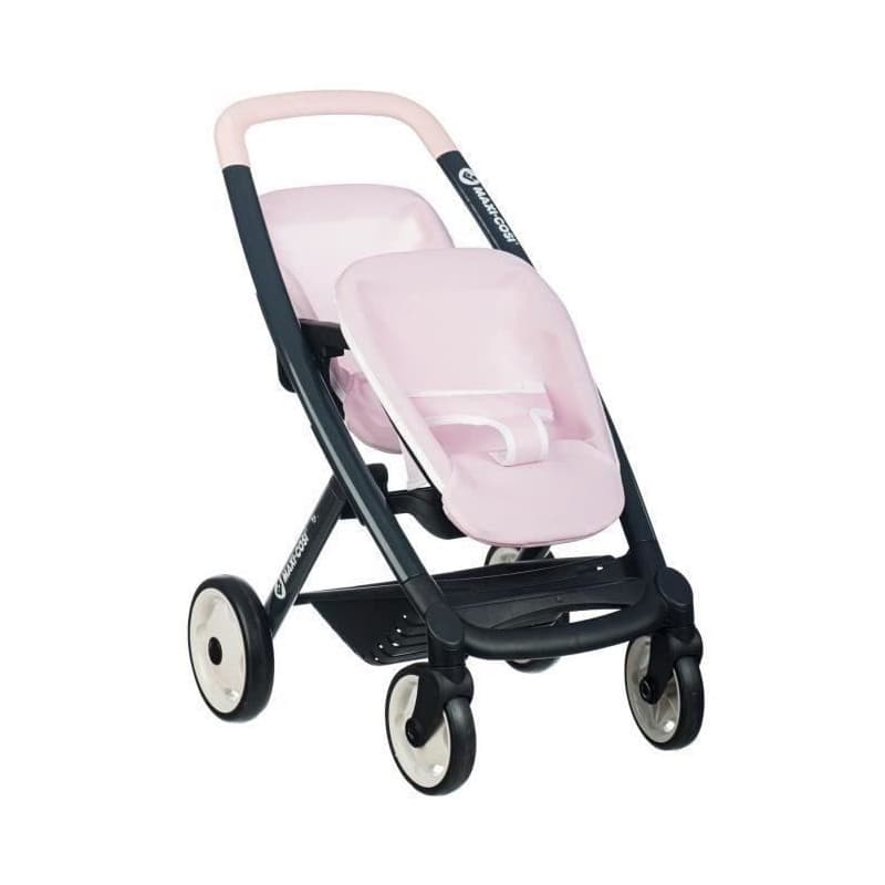 SMOBY - Maxi-Cosi Poussette Jumeaux Rose - des 3 ans - Image 1