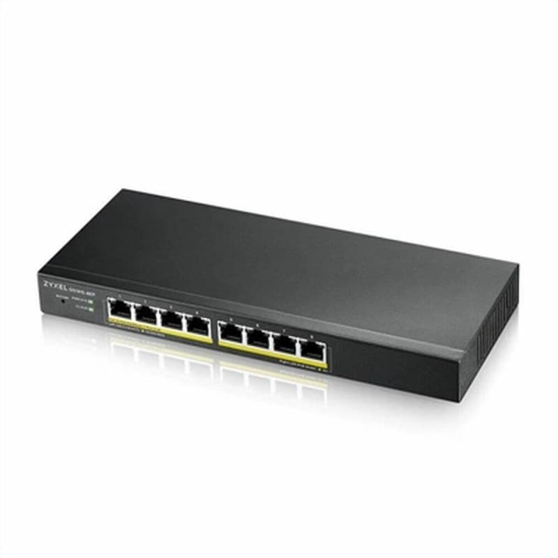 Zyxel GS1915-8EP Géré L2 Gigabit Ethernet (10/100/1000) Connexion Ethernet, supportant l'alimentation via ce port (PoE) Noir - Image 1