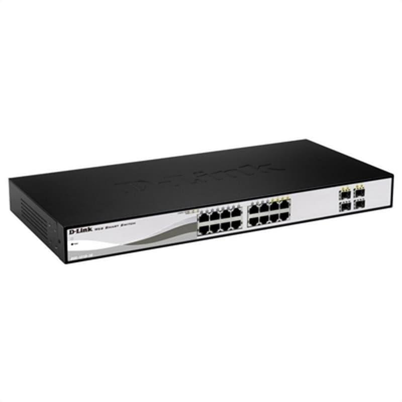 D-Link DGS-1210-16 Géré L2 Gigabit Ethernet (10/100/1000) Noir - Image 1