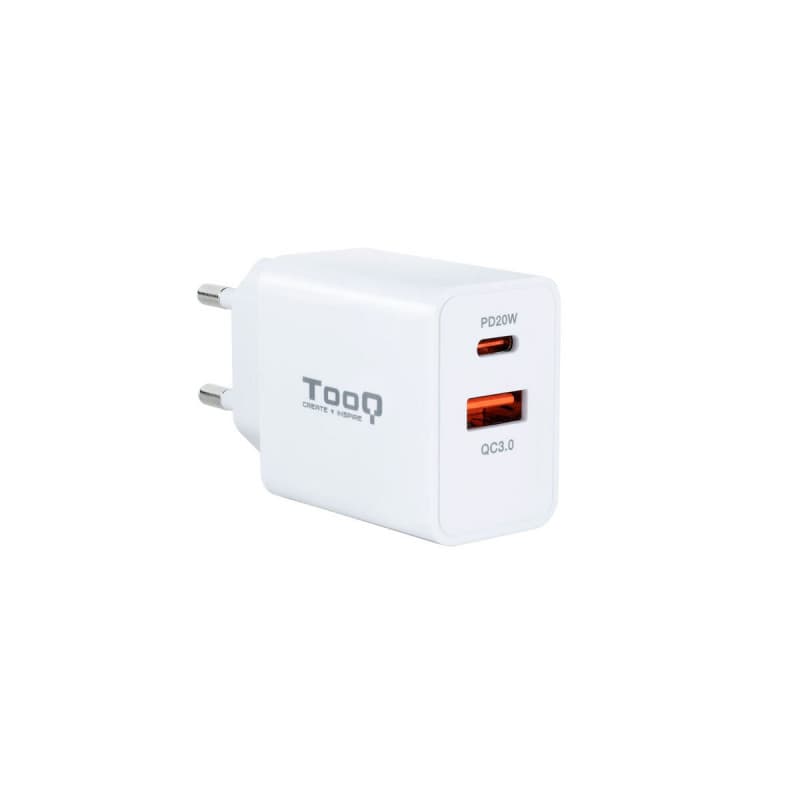 Tooq TQWC-2SC04WT chargeur d'appareils mobiles Universel Blanc Secteur Charge rapide Intérieure - Image 1