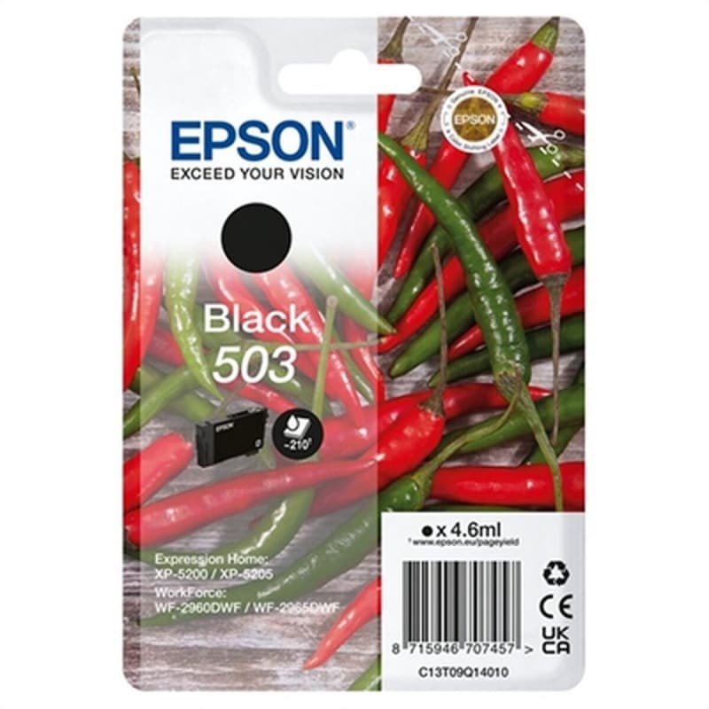 Epson 503 cartouche d'encre 1 pièce(s) Original Rendement standard Noir - Image 1