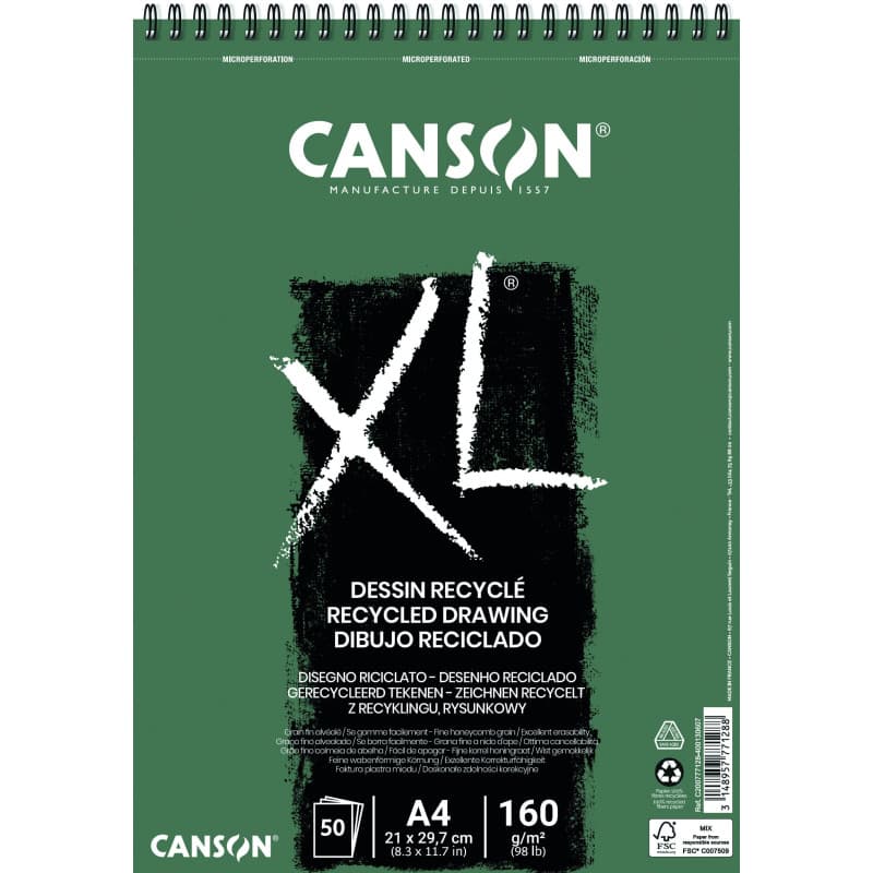 CANSON Bloc croquis "XL RECYCLED", format A4 - Image 1