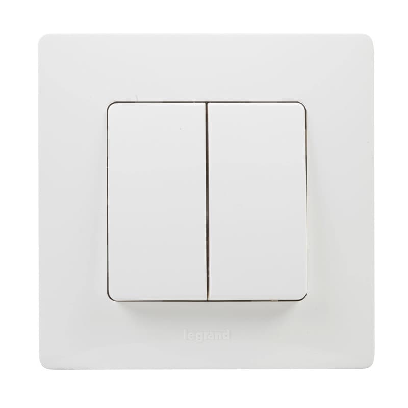 Legrand 396471 Commutateur double NL BL MONOBLOC - Image 1