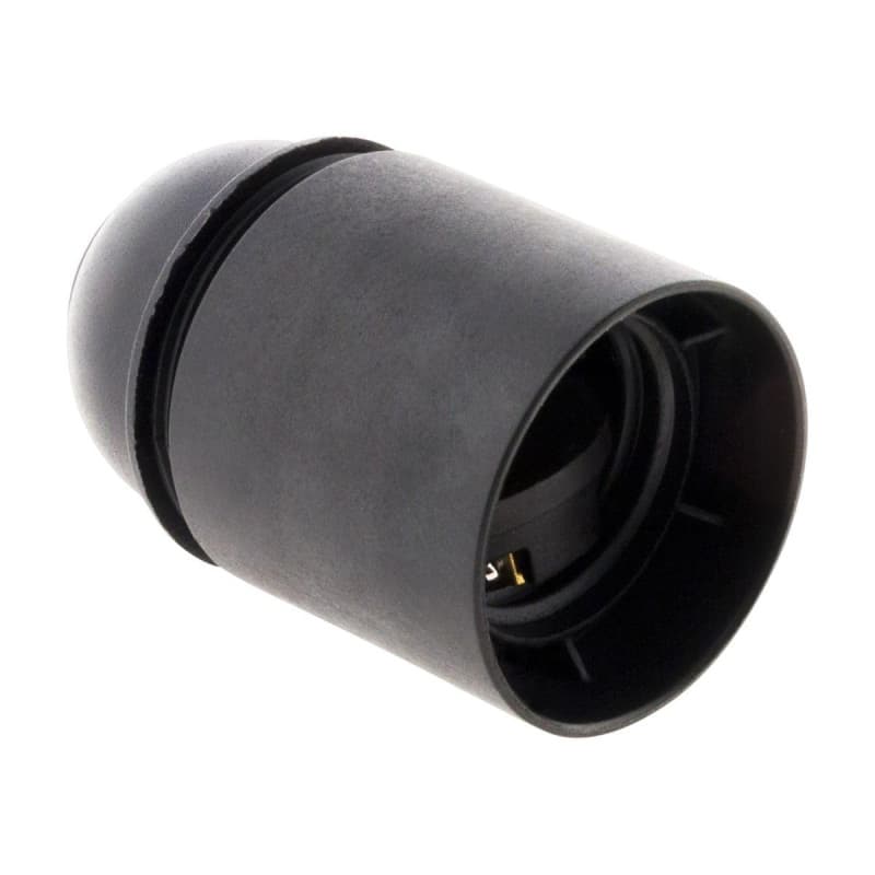 Zenitech - Douille lisse sans bague - E27 - noir - Image 1