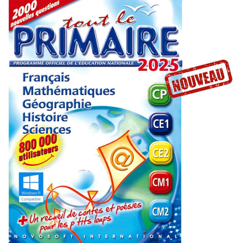 TOUT LE PRIMAIRE 2025 sur clé USB (Windows 7, 8, 10, 11) - Image 1